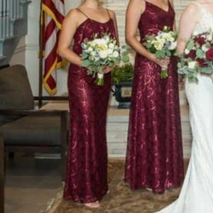 Sorella Vita Bridesmaid Dress 9018 in Crimson
